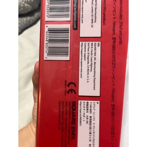 BRAND NEW SEALED Final Fantasy TCG Triple Deck Box Red Vincent W/ 3 Promo Cards - Picture 3 of 5